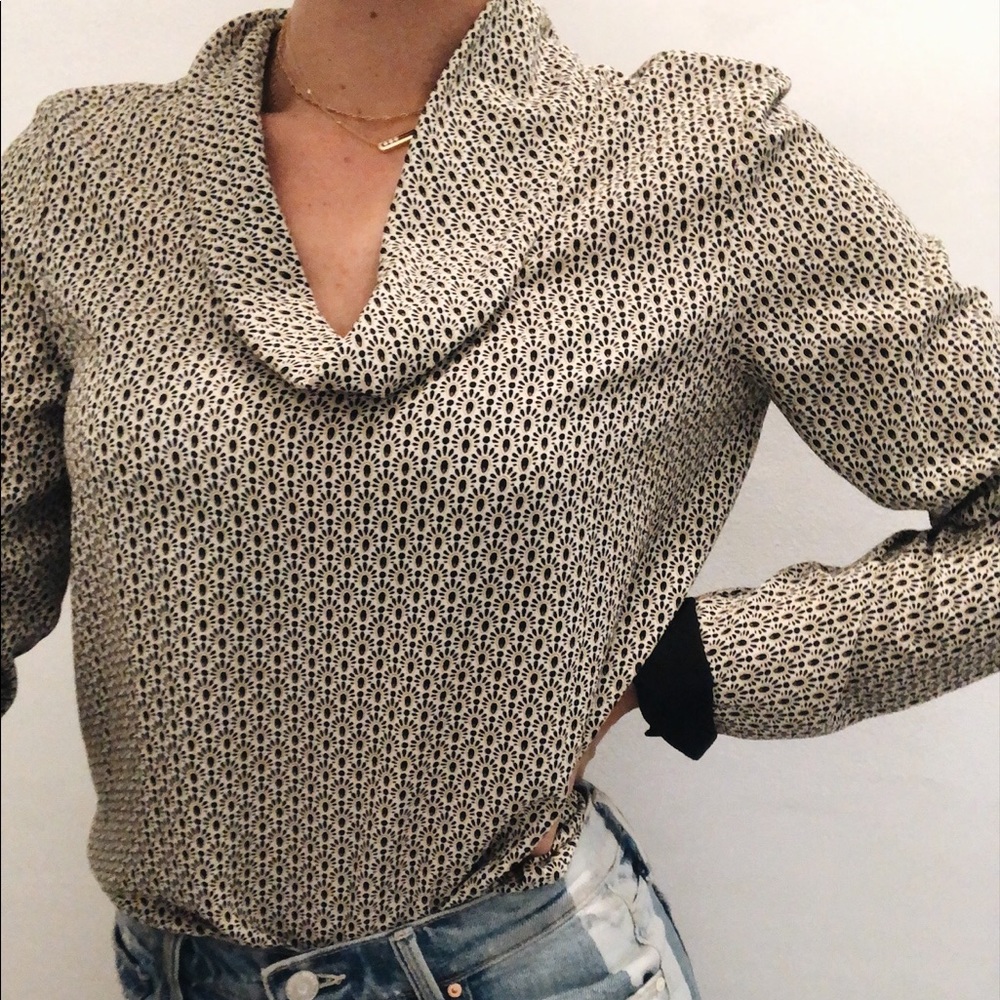Zara printed blouse